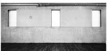 David Rabinowitch, "Tyndale Constructions in 3 Scales (Sculpture for Timaeus)" (1976-78); approximately 11 ft. high x 31 ft. long x 7 ft. deep. Artist's studio, New York. Photo by Jerry Thompson.