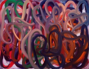 Karin Davie, ââ?¬Ã
?Between My Eye and Heart No. 18ââ?¬ÃÂ. 84" x 108", oil/canvas, 2005. Courtesy: Mary Boones Gallery, New York.