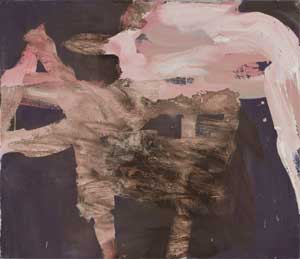 Cora Cohen, "Turquoise Suppression," (2008). 25 x 29 in. Oil on linen.