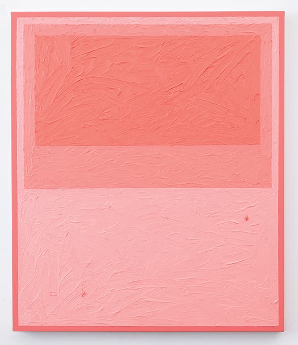Russell Tyler, "3PF" (2015). Oil on canvas, 40 x 34". Courtesy of Denny Gallery.