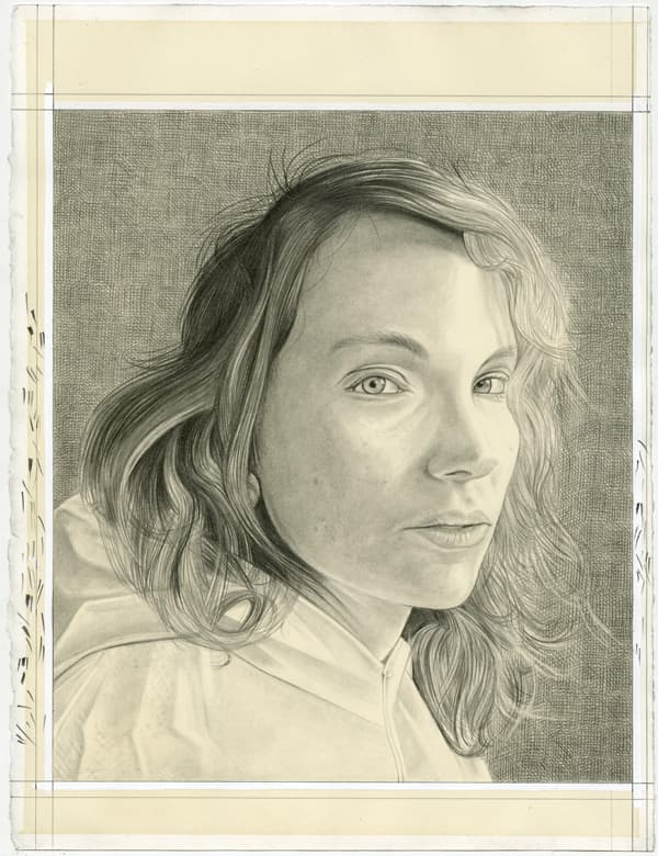 Portrait of the artist. Pencil on paper by Phong Bui.
