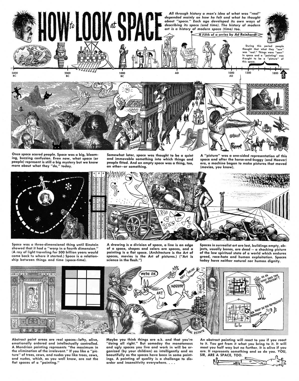 "How to Look at Space," PM, 1946. Image courtesy David Zwirner Gallery.