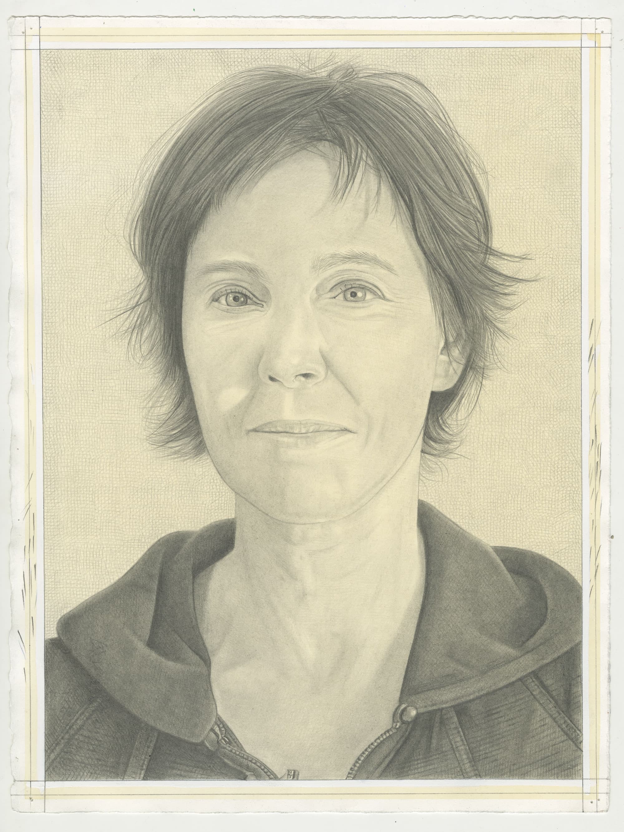 Portrait of the artist. Pencil on paper by Phong Bui.