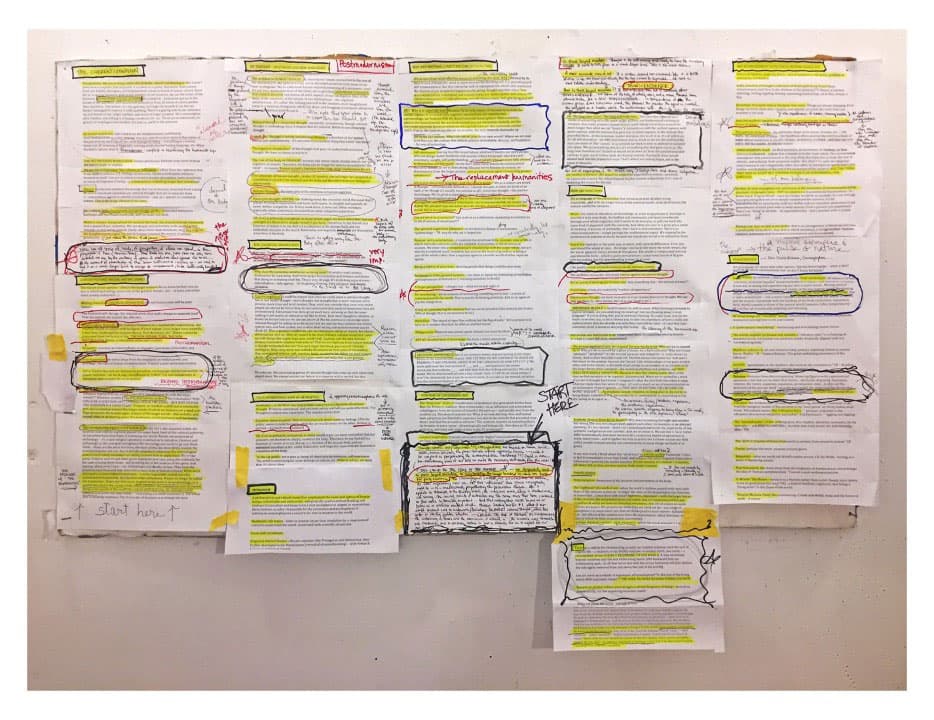 Taney Roniger, Storyboard for In Praise of Form, 2019. Courtesy the artist.