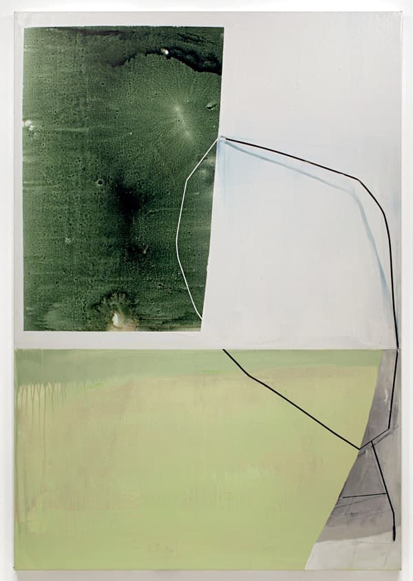 Gordon, Moore, "Untitled (Port)," 2011. Oil, pumice, and latex on canvas. 81 1/2 x 56 3/8". Courtesy Betty Cunningham Gallery.
