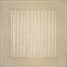 Agnes Martin, "The Islands" (1961), acrylic and graphite on canvas. Collection Milly and Arne Glimcher. Photo by Ellen Page Wilson. Courtesy PaceWildenstein.