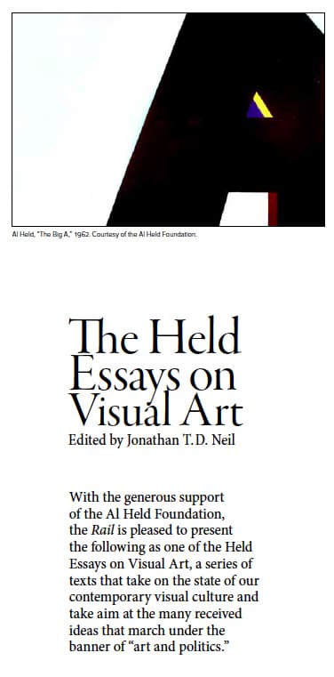 THE HELD ESSAYS ON VISUAL ART Art Placebo