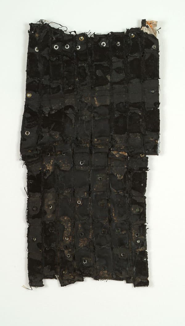 Louise Fishman, Untitled, 1971. Acrylic, glue, rubber, and grommets on canvas, 19 1/2 x 10 1/2 inches.