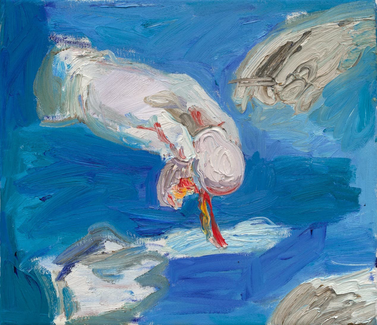 Celia Hempton, Transplant, 2024. Oil on linen, 13 x 15 inches. Courtesy the artist and Phillida Reid, London. Photo: Benjamin Westoby.