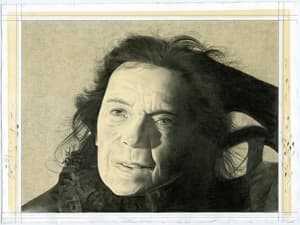 Portrait of the artist. Pencil on paper by Phong Bui.